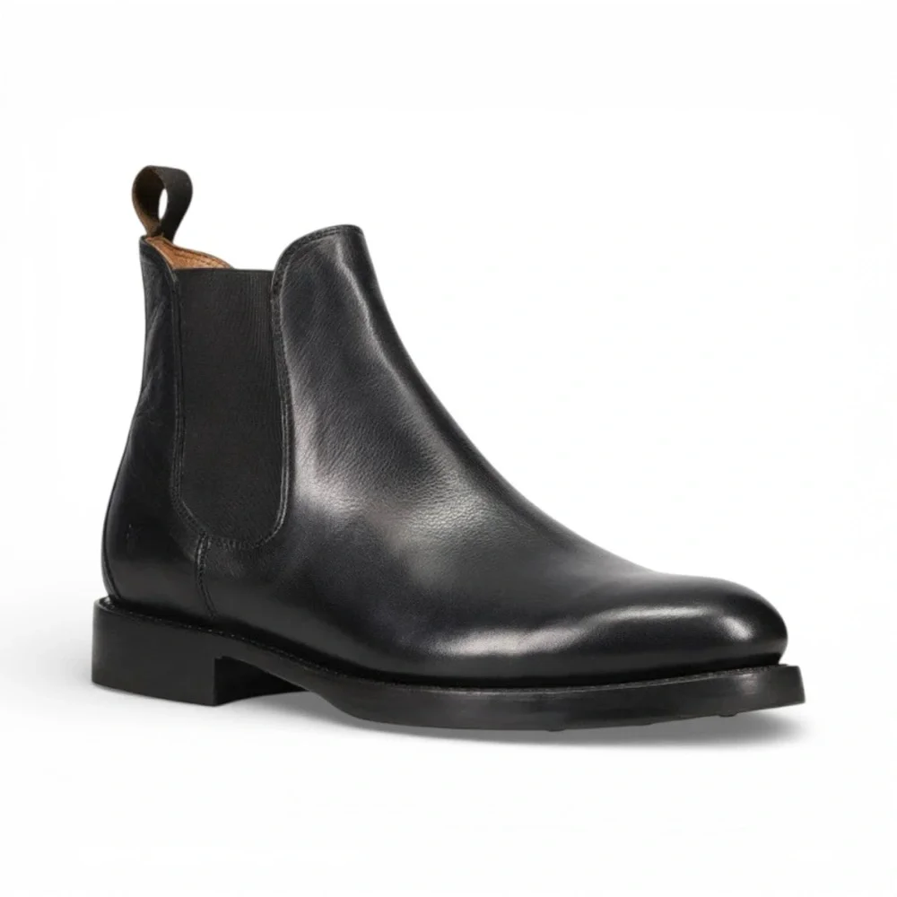 FRYE Dylan Chelsea Boots Black Leather Mens